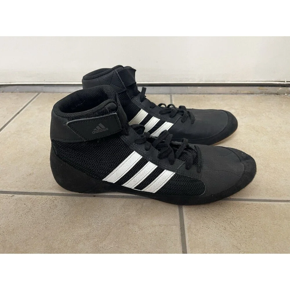 Adidas Mens HVC Havoc AQ3325 Black Wrestling Lace-Up Sneaker Shoes Size 9